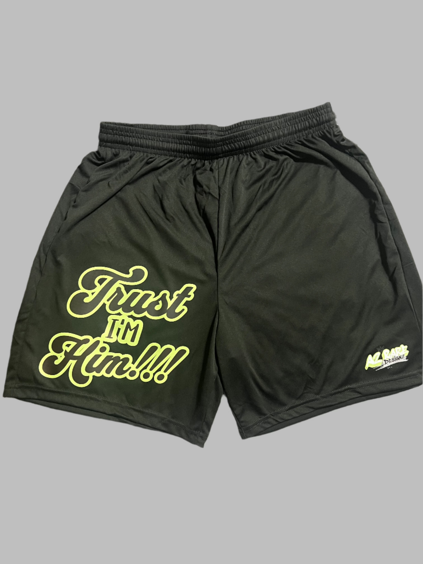 Trust I'm Him Shorts Black